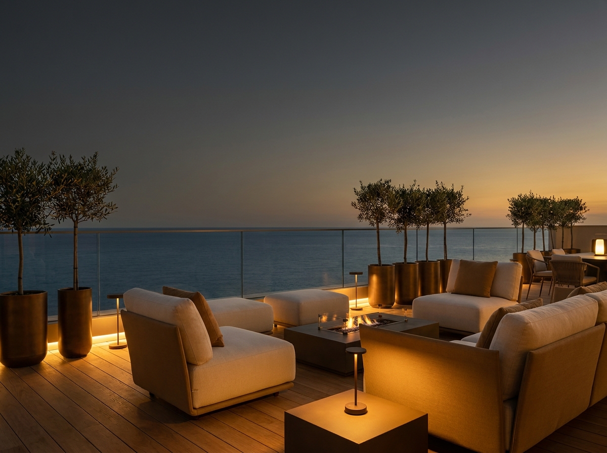 Bulvar üzərində panoram penthouse